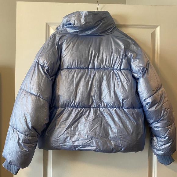 NOT FOR SALE! 
Forever 21 Shiny Blue Puffer Jacket - Picture 5 of 5